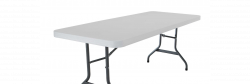 6 Ft Table- White